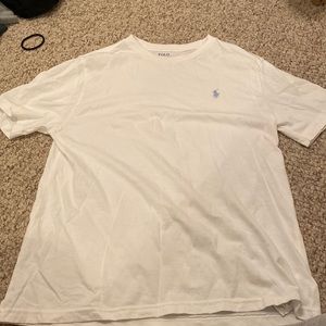 white polo by ralph lauren top,slightly worn